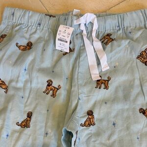 J. Crew Light Blue Pajama Labradoodle Pants